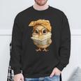 Cute Chick Reading Book Bandana Sweatshirt Gifts for Old Men