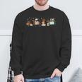 Cute Dachshund Book Reading Wiener Dog Bookish Librarian Sweatshirt Gifts for Old Men