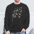 Cute Dandelion Books And School Tools Flower Sweatshirt Gifts for Old Men Cute Dandelion Books And School Tools Flower Sweatshirt Gifts for Old Men
