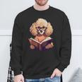Cute Dog Poodle Reading Book Sweatshirt Gifts for Old Men Cute Dog Poodle Reading Book Sweatshirt Gifts for Old Men
