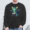 Cute Dragon With Book Sweatshirt Gifts for Old Men Cute Dragon With Book Sweatshirt Gifts for Old Men