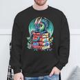 Cute Dragon Books Flower Bookworm Book Lover Sweatshirt Gifts for Old Men Cute Dragon Books Flower Bookworm Book Lover Sweatshirt Gifts for Old Men