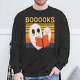 Cute Ghost Book Reading Halloween Teacher Puns Booooks For Men Women Kids Sweatshirt Gifts for Old Men