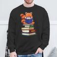 Cute Kawaii Kids Reading Books Glasses Red Panda Lover Sweatshirt Gifts for Old Men Cute Kawaii Kids Reading Books Glasses Red Panda Lover Sweatshirt Gifts for Old Men
