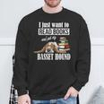 Cute Kids Read Books & Pet My Basset Hound Dog Lover Sweatshirt Gifts for Old Men Cute Kids Read Books & Pet My Basset Hound Dog Lover Sweatshirt Gifts for Old Men