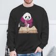 Cute Panda With Book And Hot Cocoa Reading Sweatshirt Gifts for Old Men Cute Panda With Book And Hot Cocoa Reading Sweatshirt Gifts for Old Men