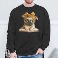 Cute Pug Reading Dog Book Lover Animal Graphic Baby Portrait Sweatshirt Gifts for Old Men Cute Pug Reading Dog Book Lover Animal Graphic Baby Portrait Sweatshirt Gifts for Old Men
