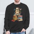 Cute Reading Chicken With Glasses Books Bookworm Reader Sweatshirt Gifts for Old Men Cute Reading Chicken With Glasses Books Bookworm Reader Sweatshirt Gifts for Old Men