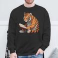 Cute Tiger Is Reading a Book Reading Tiger Sweatshirt Gifts for Old Men Cute Tiger Is Reading a Book Reading Tiger Sweatshirt Gifts for Old Men