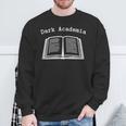 Dark Academia Aesthetic Text Open Book Dark Academic Sweatshirt Gifts for Old Men