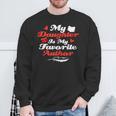 My Daughter Is My Favorite Author Book Novel Writer Sweatshirt Gifts for Old Men
