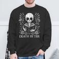 Death By TBR Reading Book Lover Bookworm Bibliophile Reader Sweatshirt Gifts for Old Men