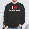 Diagram Heart Cute Schematic Plan Book Blueprint Fan Sweatshirt Gifts for Old Men