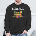 Die Tut Nix Die Will Nur Books Reading Reading Cat Men Women Kids Sweatshirt Gifts for Old Men Die Tut Nix Die Will Nur Books Reading Reading Cat Men Women Kids Sweatshirt Gifts for Old Men