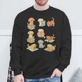 Dogs Reading Books Dog Lover Sweatshirt Gifts for Old Men