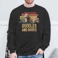 Doodles And Books Goldendoodle Dog Doodle Book Lover Retro Sweatshirt Gifts for Old Men Doodles And Books Goldendoodle Dog Doodle Book Lover Retro Sweatshirt Gifts for Old Men