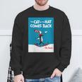 Dr Seuss The Cat In The Hat Comes Back Book Cover Sweatshirt Gifts for Old Men