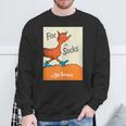 Dr Seuss Fox In Socks Book Cover Sweatshirt Gifts for Old Men