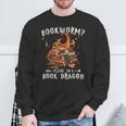 Dragon Book Shirt Bookworm Please I'm a Book Dragon Sweatshirt Gifts for Old Men