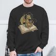 Dragon Bookworm Reading Fantasy Book Graphic Art Sweatshirt Gifts for Old Men Dragon Bookworm Reading Fantasy Book Graphic Art Sweatshirt Gifts for Old Men