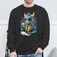 Dragon Reading Book Fantasy Reader Graphic Sweatshirt Gifts for Old Men Dragon Reading Book Fantasy Reader Graphic Sweatshirt Gifts for Old Men