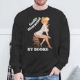 Easily-Distracted By Books Pin-Up Girl Sexy Anime Retro Art Sweatshirt Gifts for Old Men