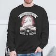 Easily Distracted By Cats And Books Men Cat Book Lover Sweatshirt Gifts for Old Men