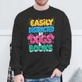 Easily Distracted By Dogs & Books Kawaii Dog & Book Lover Sweatshirt Gifts for Old Men Easily Distracted By Dogs & Books Kawaii Dog & Book Lover Sweatshirt Gifts for Old Men