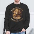 Easily Distracted By Dogs Books Coffee Librarian Bibliophile Sweatshirt Gifts for Old Men