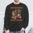 Easily Distracted By Dragon And Books Cute Dragon Read Book Sweatshirt Gifts for Old Men Easily Distracted By Dragon And Books Cute Dragon Read Book Sweatshirt Gifts for Old Men
