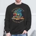 Easily Distracted By Dragons And Books Nerd Dragon Sweatshirt Gifts for Old Men