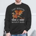 Easily Distracted By Dragons And Books Nerds Sweatshirt Gifts for Old Men