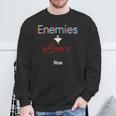Enemies To Lovers Romance Book Booktok Bookstagram Sweatshirt Gifts for Old Men