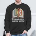 Every Chapter Is A New Season Autumn Book Lover Sweatshirt Gifts for Old Men