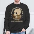 Existential Crisis Club Lifetime Member Skull Books Sarcasm Sweatshirt Gifts for Old Men Existential Crisis Club Lifetime Member Skull Books Sarcasm Sweatshirt Gifts for Old Men