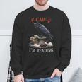 F-CAW-F Crow Book Lover Reader Gothic Humor Sweatshirt Gifts for Old Men F-CAW-F Crow Book Lover Reader Gothic Humor Sweatshirt Gifts for Old Men