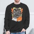 I Fall For Pumpkins Bonfires S'Mores Books Halloween Reader Sweatshirt Gifts for Old Men I Fall For Pumpkins Bonfires S'Mores Books Halloween Reader Sweatshirt Gifts for Old Men