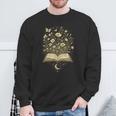 Fantasy Book Flowers Celestial Garden Stars Moon Reading Sweatshirt Gifts for Old Men Fantasy Book Flowers Celestial Garden Stars Moon Reading Sweatshirt Gifts for Old Men