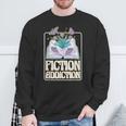 Fiction Addiction Book Reader And Booklover Sweatshirt Gifts for Old Men