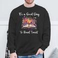 Floral Book Smut Slut Read Smutty Books Fuck Off I'm Reading Sweatshirt Gifts for Old Men