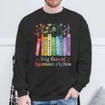 Flower Book Big Fan Of Human Rights Equality Social Justice Sweatshirt Gifts for Old Men