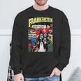 Frankenstein Halloween Horror Vintage Comic Book Retro Sweatshirt Gifts for Old Men