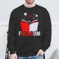 Freadom I Read Banned Books Banned Books Week Librarian Sweatshirt Gifts for Old Men