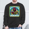 Have Fun With Books Sarcastic Occult Retro Comic Dark Humor Sweatshirt Gifts for Old Men