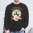 Ghost Book Reading Halloween Booooks Teacher Sweatshirt Gifts for Old Men