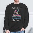 My Girlfriend Is My Favorite Author For Book Lovers Sweatshirt Gifts for Old Men
