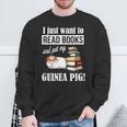 Girls & Boys Read Books And Pet My Guinea Pig Lover Sweatshirt Gifts for Old Men