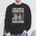 Girls Boys Kids Read Books Miniature Schnauzer Lover Sweatshirt Gifts for Old Men Girls Boys Kids Read Books Miniature Schnauzer Lover Sweatshirt Gifts for Old Men