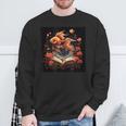 Goldfish Reading A Book Sweatshirt Gifts for Old Men