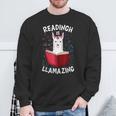 Graduation Cute Animal Llama Reading Book Nerds Bookworm Sweatshirt Gifts for Old Men Graduation Cute Animal Llama Reading Book Nerds Bookworm Sweatshirt Gifts for Old Men